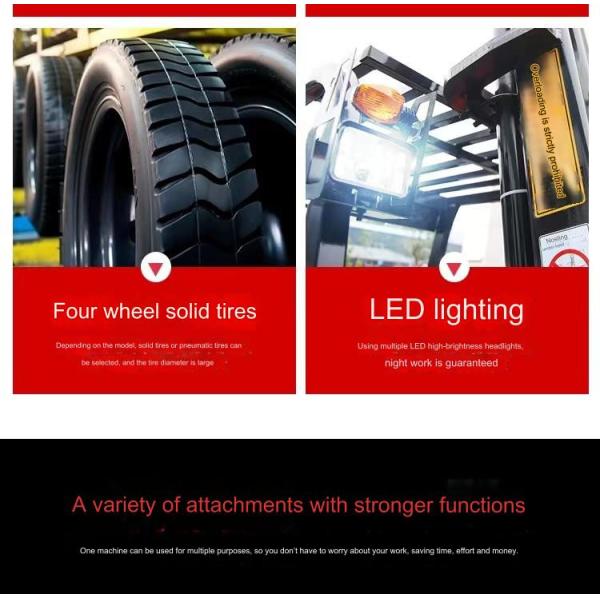 1600mm 1,500 Kg New Electric Forklifts With Hydraulic Electromagnetic Brake