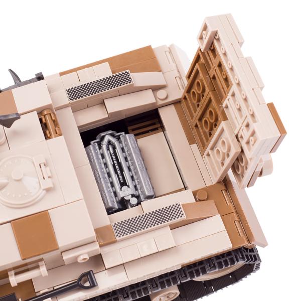 Children gifts military armor weapon German assault No.3 desert field tank building blocks toys