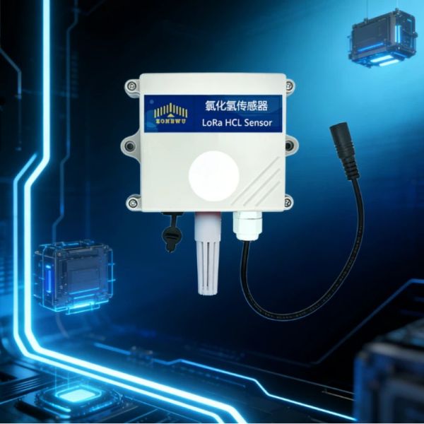 LoRaWAN Hydrogen Chloride Temperature and Humidity 3-in-1 Sensor | Chemical Production/Semiconductor Etching/Industrial Safety Monitoring