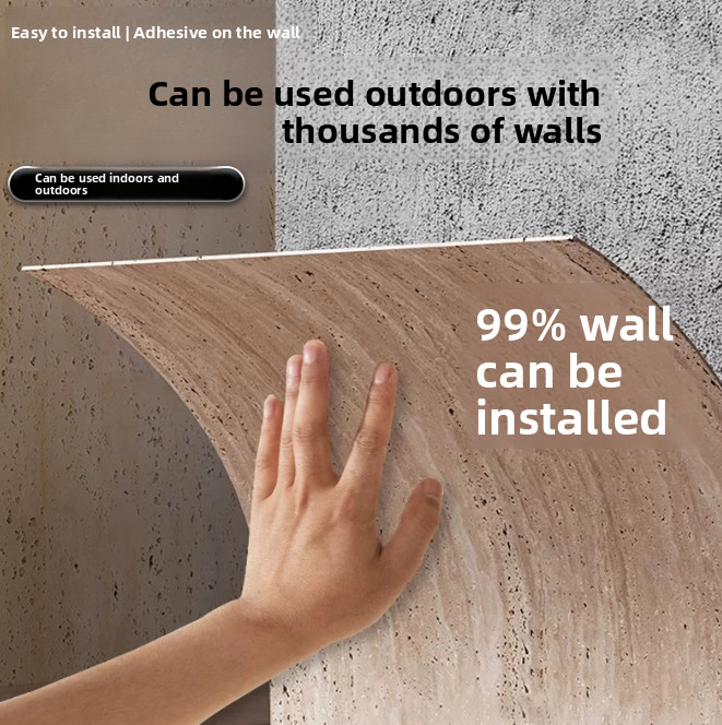 Natural Mcm Soft Stone Exterior Wall Cladding Artificial Travertine Flexible Stone Material for Exterior