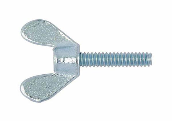 M10 Grade d'acier de classe 10.9 12.9 Bleu-blanc zinc plaqué Tête papillon aile vis à fil DIN318