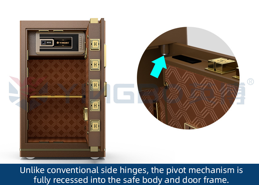 Business Security Safe Box with Biometric Fingerprint Lock Large Capacity Steel Safe for Office Cash & Document Storage