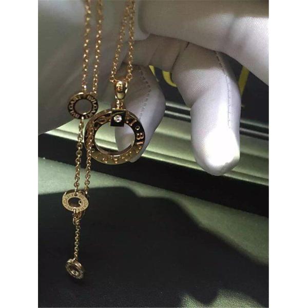 B  BVGARI series diamond  necklace 18k gold  diamond  necklace luxury low price jewelry