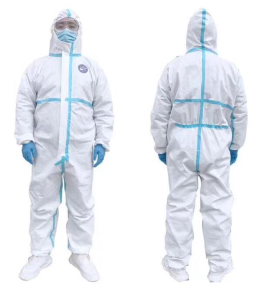 Antibacterial Disposable Isolation Gowns SMS / PP Sterile / Non Sterile Material