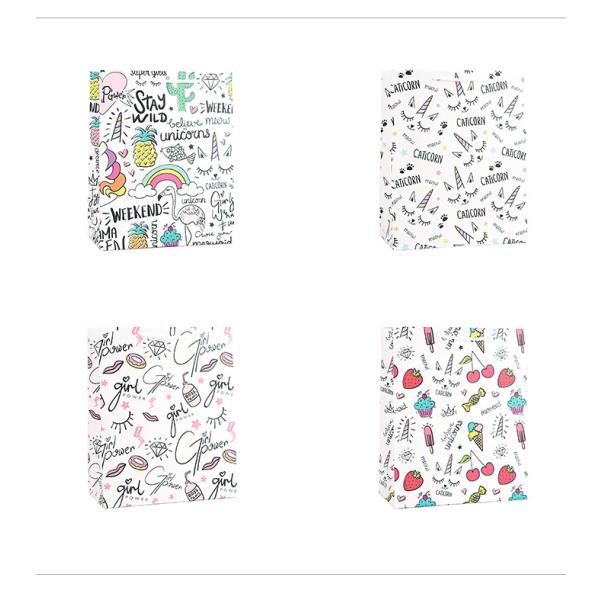 Ultraportable Kraft Paper Christmas Bags