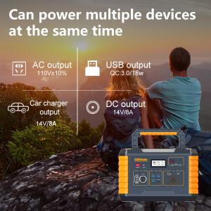 50/60Hz Outdoor Portable Power Supply , 500w Portable Power Station With Solar