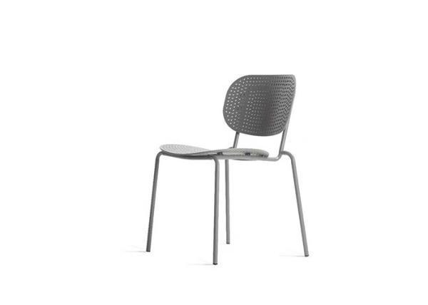 BIFMA Test Metal Leg Dining Chair Nordic Style Stackable Kitchen Chairs