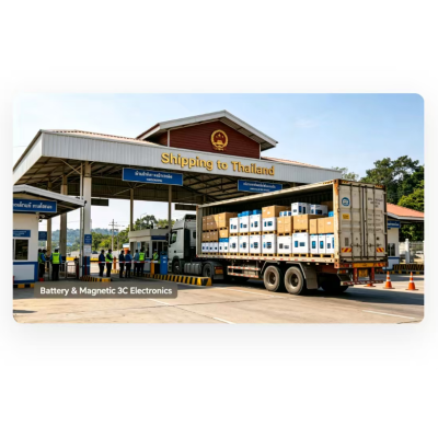 Battery / Magnetic 3C Electronics Shipping To Thailand Via Land Transport Service DDP Shipping