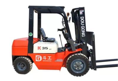 Pneumatic Tire Heavy Duty Diesel Forklift Four Wheels 3.5T Truck 2000 - 6000mm