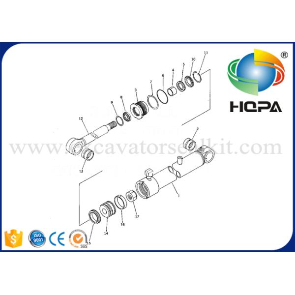 707-99-24500 Steering Cylinder Excavator Seal Kit For Komatsu WA400-1 WA420-1