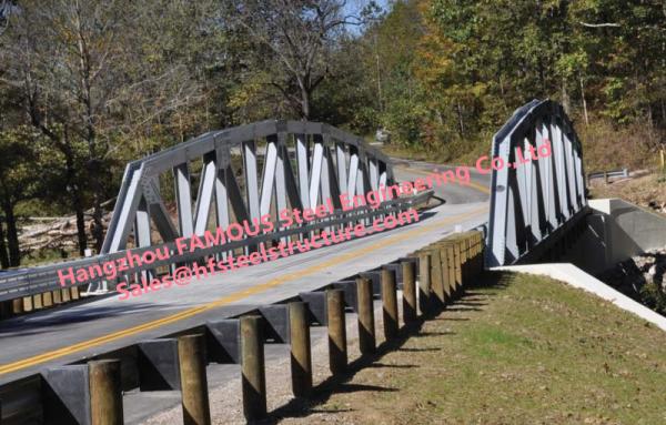 Ponte de fardo de aço anfíbia, proteção de superfície galvanizada do mergulho quente de ponte de suspensão do fardo