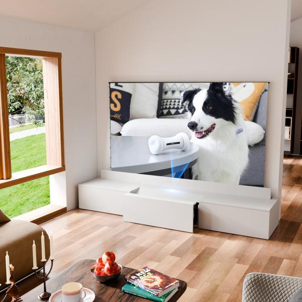 Wooden Sliding TV Cabinet 50Hz / 60Hz TV Stand With Projector Cabinet