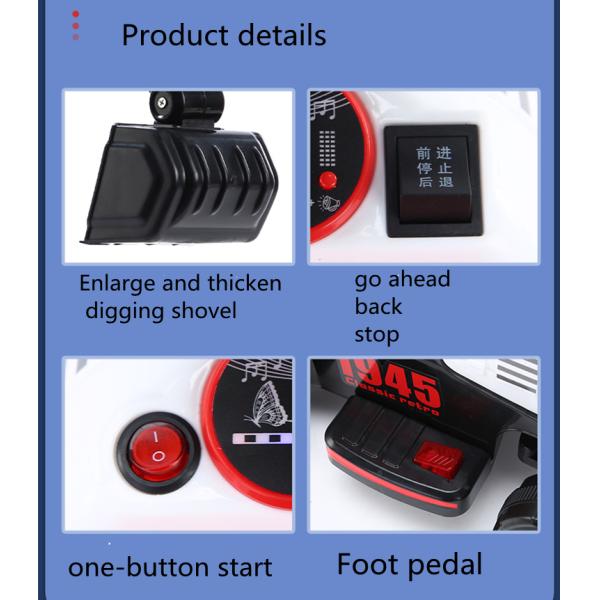 Пластиковые детские электрические игрушки Слайд экскаватор Поездка на мини-строительном грузовике для детей