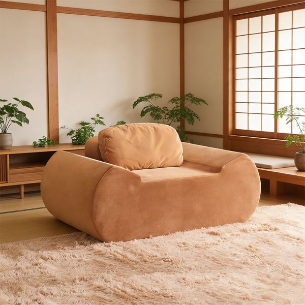 Compressed Lazy Sofa In A Box For Hot-Selling Movable Simple And Comfortable Dumpling Tatami Single Recliner