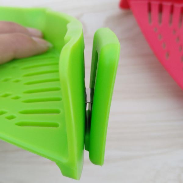 Grampo no filtro BPA do escorredor do silicone livre para os espaguetes