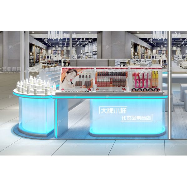 BKC027 Skincare Kiosk Mall Luxury Shop Showcase Skincare Store Interior Design for Cosmetic Shop Display Furniture