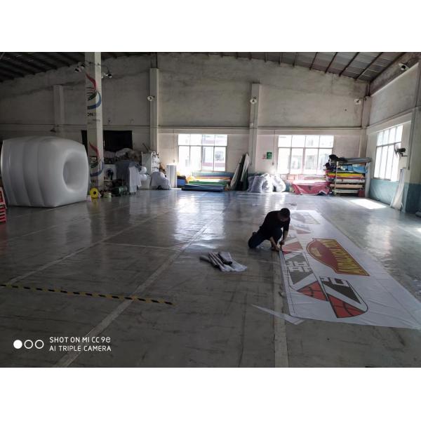 Soccer Shape Giant Advertising Inflatable Helium Balloon With Full Printing