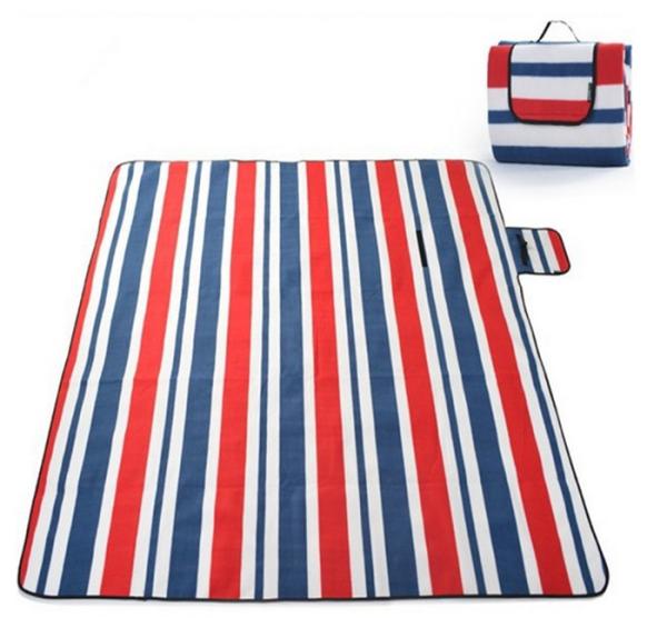 Bleu populaire de noir de couverture de mode de pique-nique de loisirs extérieurs portatifs de tapis