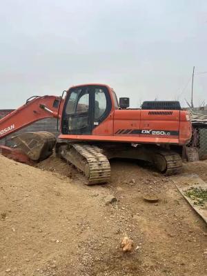 Excavadora de segunda mão Doushan DX260LC grande excavadora de baixo preço exportação