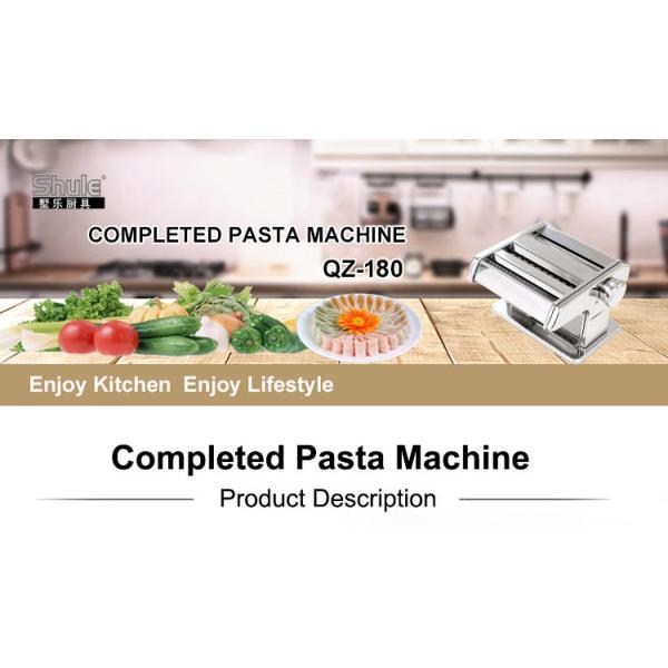 180mm Manual Spaghetti Maker Roller Nickel Plated Stainless Steel Silver Red Black