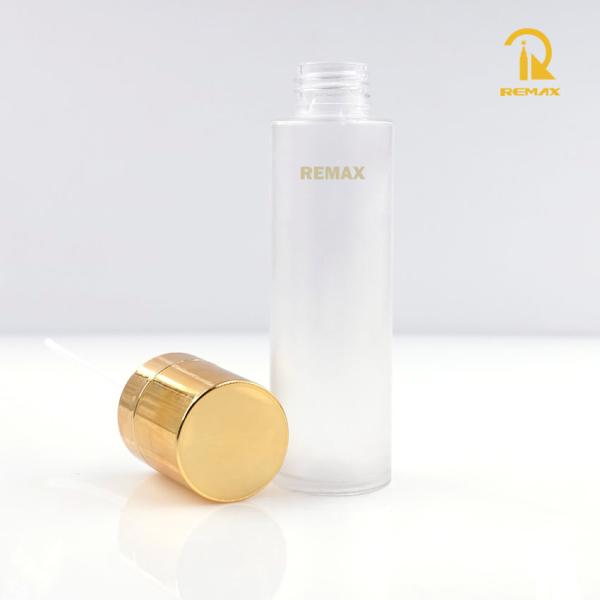 Bouteille de pulvérisation de brouillard fin de 120 ml avec bouchon doré Bouteille en plastique PP transparente