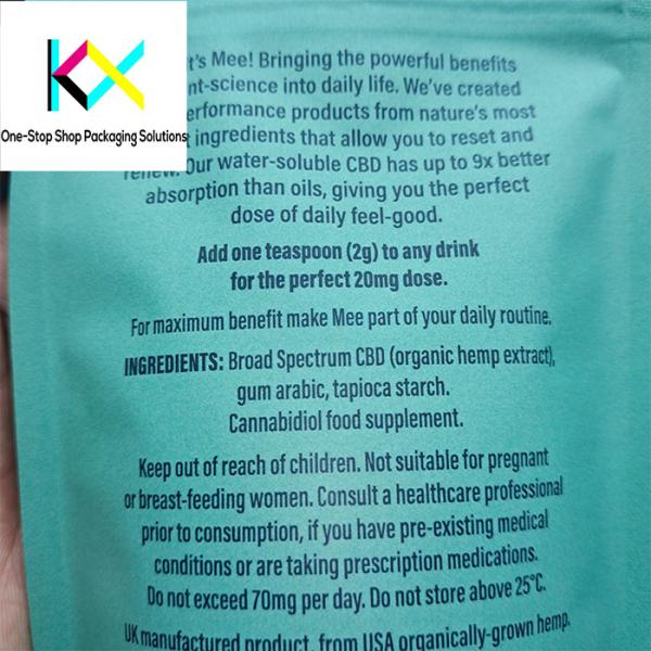 Custominzed Aluminium Foil Standing Pouches for Commodity Bags