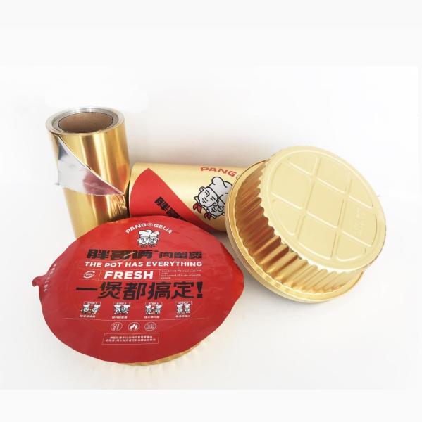 Easy Peel AL Heat Sealing Foil Lids For Yogurt Milk Ice Cream PS / PP / PE / PET / Paper Cup Seals