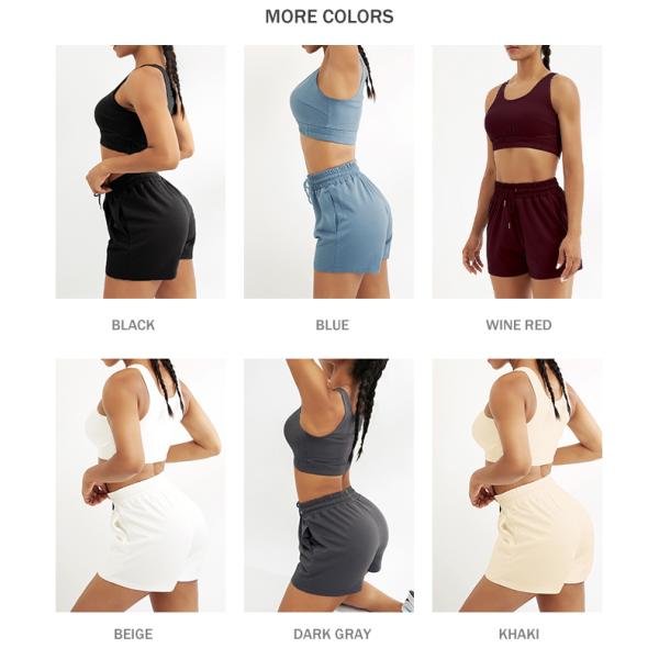 Solid Womens Loungewear Set 2 Piece Tracksuit Short Set