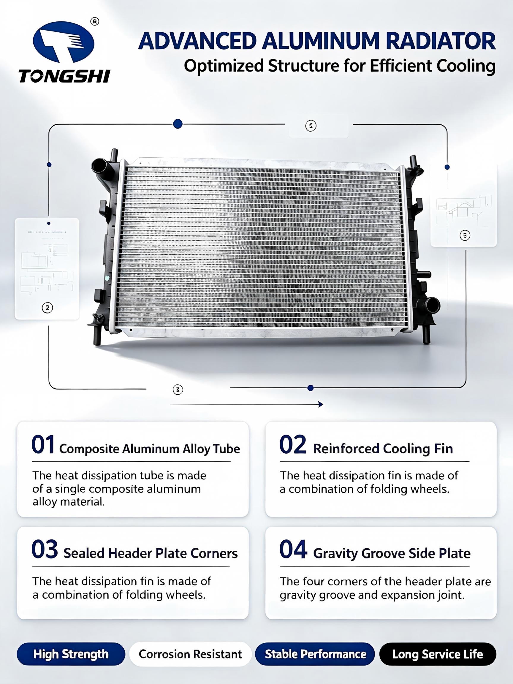 Car Radiator for Ford Focus 2.0L 2000-2001 MT