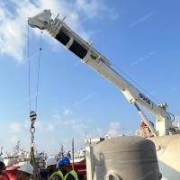 4T20M Explosion-Proof Telescopic Boom Marine Crane