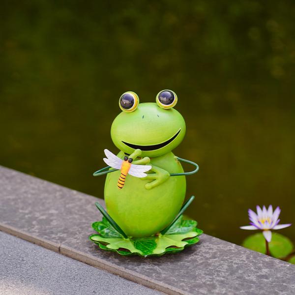 Сад лягушки металла утюга животный орнаментирует восхитительное и Lifelike