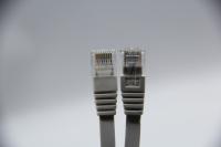 Flat Cat.5E Cabo de cobre nu 30AWG 1M 1000Mbps Fácil de transportar para computador portátil, escritório e rede doméstica