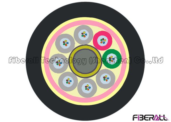 96 Fibers Outdoor Optical Fiber Cable , Direct Burial Fiber Optic Cable GYFTY