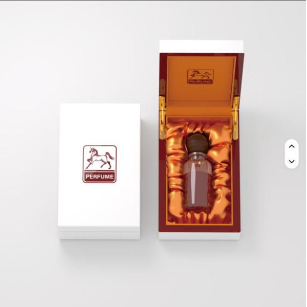 Custom Gold Stamp Printed Square Gift Box Perfume Embossed Varnishing Glossy Wooden Perfume Box
