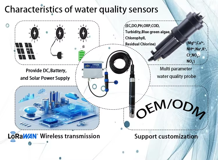 LoRaWAN Wireless Ammonia Nitrogen Sensor, Suitable for Online Monitoring of Surface Water, Aquaculture Wastewater, and Industrial Discharge