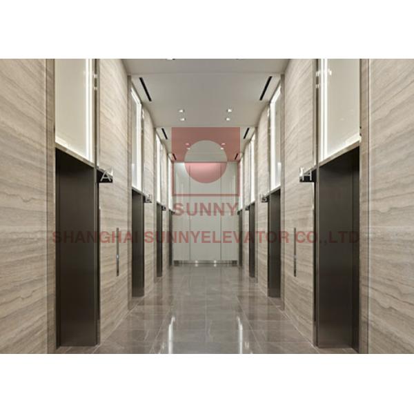 безопасность материала нержавеющей стали волосяного покрова лифта пассажира 1000kg высокая