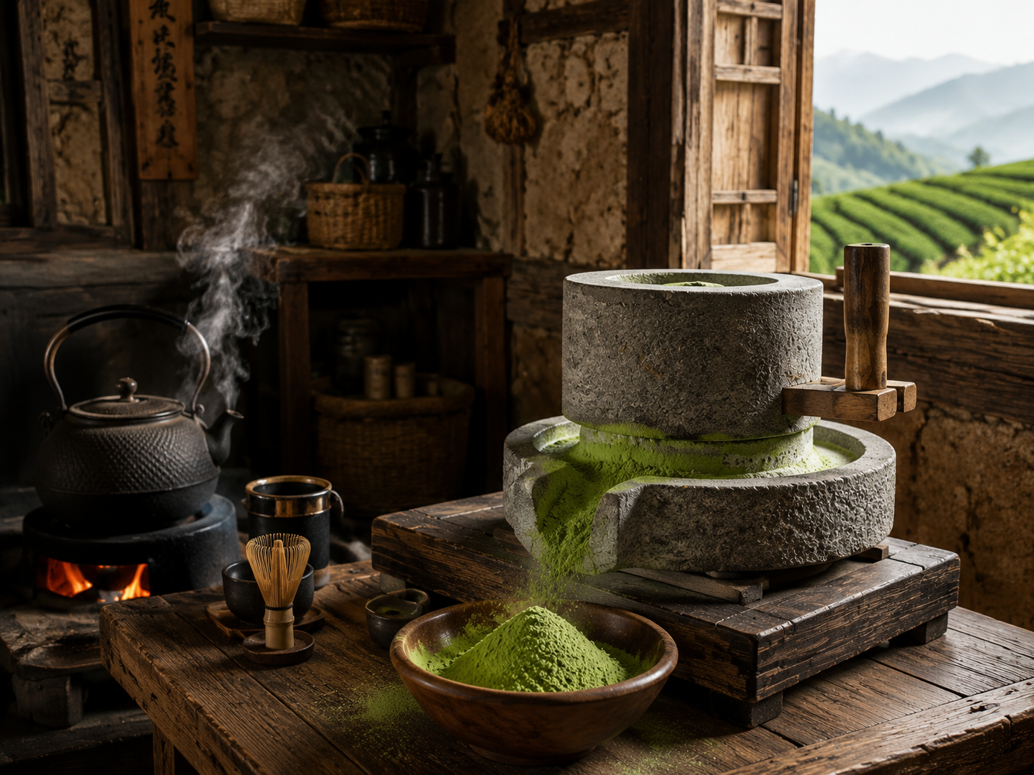 Non-GMO Ceremonial Grade Tencha Matcha Green Tea Leaves Bulk Supply for Powder Production