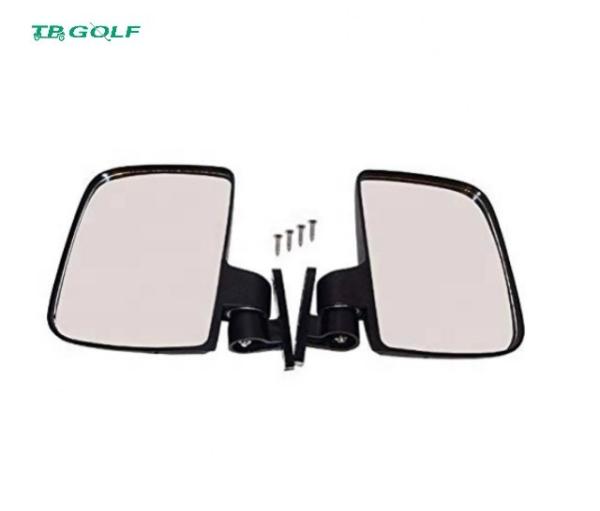 Foldable Golf Cart Side Mirrors With LED Light / Golf Buggy Accessories