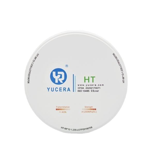 Yucera HT white Dental Zirconia Blocks - Cost-Effective Solution for High-Quality Restorations