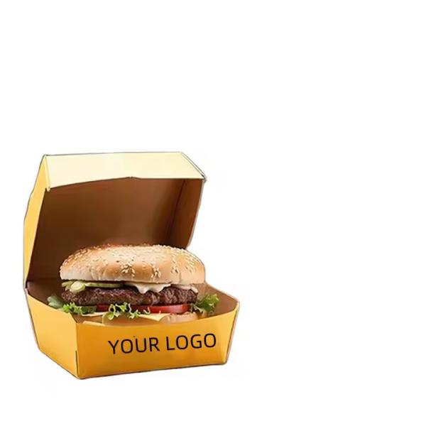 Customized Fast Food Packaging Burger Box with Full Set and Automatic Printing Process Machine