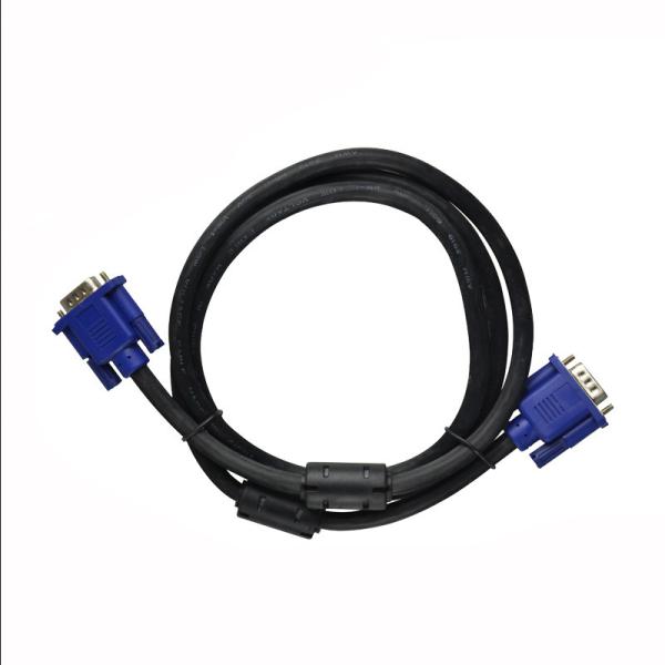 Homem coaxial ao homem 3+6 VGA ao cabo de VGA com núcleos de ferrite