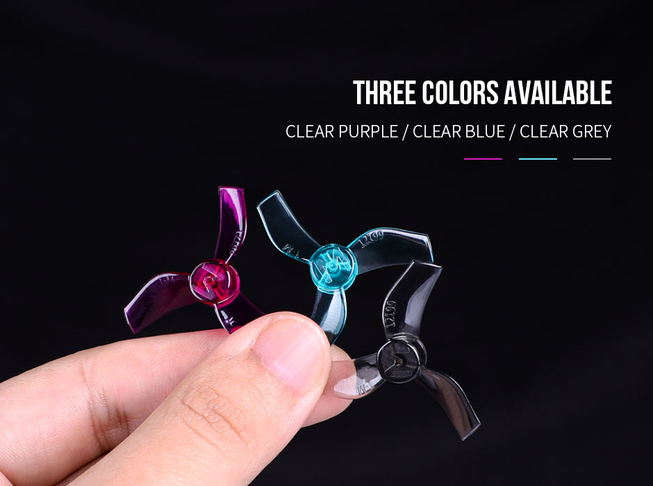 T-Hobby M12199 Fpv 3-Blade Quadcopter Drone Propellers 2pairs/Bag Cw/Ccw Pc Transparent Props Remote Function Compatible Flysky