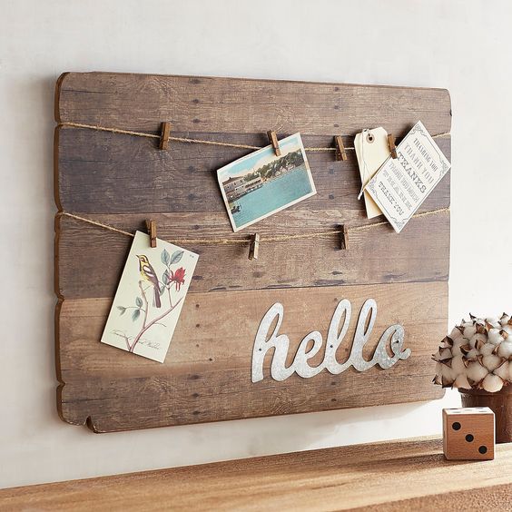 Shabby Chic Wooden Hanging Plaques , Home Decor Wooden Signs Sayings 30 X 60 Cm