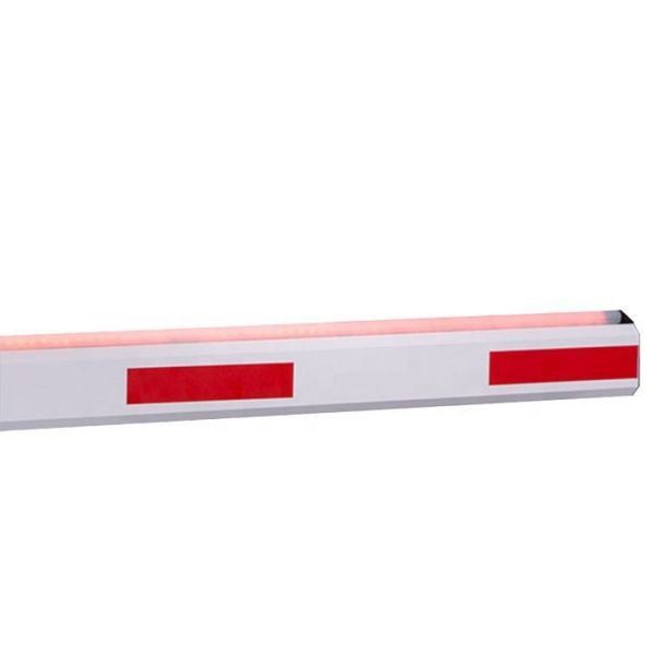 1-6 Meter Smart LED Red/Green Light Strip and Anti-Collision Rubber Strip Boom Barrier Arm for Parking Gates