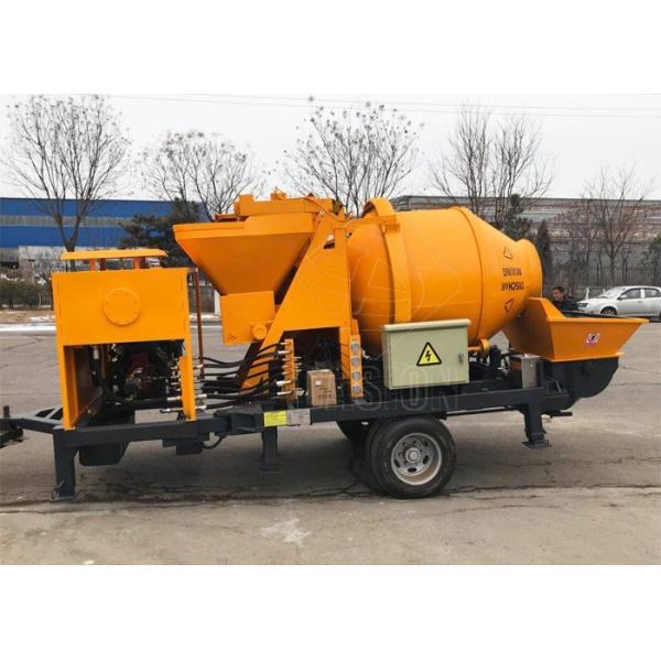 Light Weight Mobile Foam Pump , Self Loading Concrete Mixer With Pump