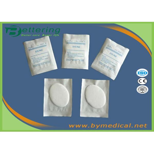Disposable Surgical Absorbent Cotton Dressing , Non Adhesive Oval Eye Pads Covered