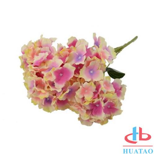 PE Artificial Hydrangea Flowers For Wedding / Parties Decoration