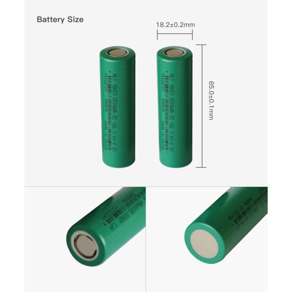 Вольт 2500mah пакета 3,6 литий-ионного аккумулятора накопления энергии 18650 домочадца перезаряжаемые