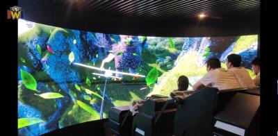 4D 9D Flying Theater Curved Screen Cinema for Theme Parks