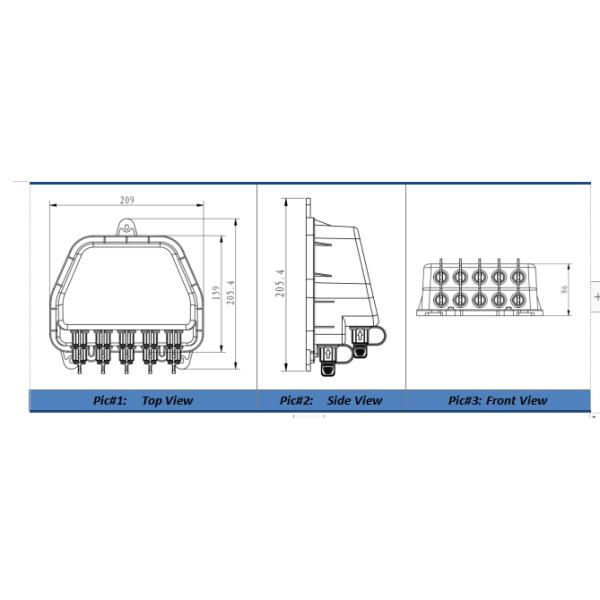 FTTA 10 портов NAP 1*8 Splitter Fiber Optic Terminal Box с водонепроницаемым разъемом